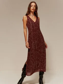 COMMENSE V-Neck  Rhinestone Split Tank Dress* Cocktail & Party Dresses|Summer Dresses