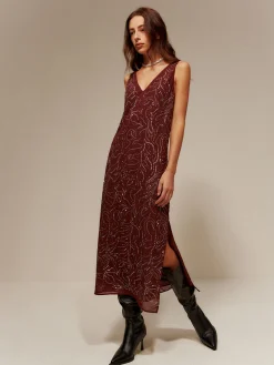 COMMENSE V-Neck  Rhinestone Split Tank Dress* Cocktail & Party Dresses|Summer Dresses