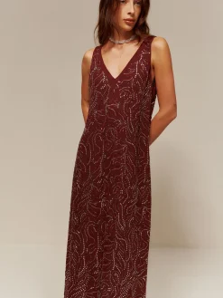 COMMENSE V-Neck  Rhinestone Split Tank Dress* Cocktail & Party Dresses|Summer Dresses