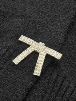 COMMENSE V-Neck Rhinestone-Bow Cardigan* Cardigans|Sweaters & Cardigans