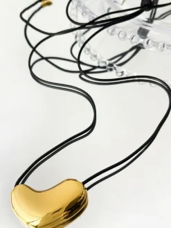 COMMENSE V-Shape Heart Rope Necklace* Necklaces|Accessories