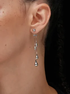 COMMENSE Water Drop Tassel Stud Earrings* Accessories