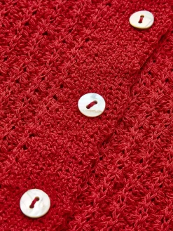COMMENSE Wave Trim Breasted Cardigan* Cardigans|Sweaters & Cardigans