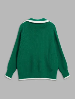 COMMENSE Weekend Loaf Zip Collared Cardigan* Cardigans|Sweaters & Cardigans