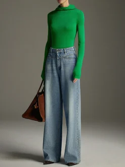 COMMENSE Wide-Leg Denim Jeans* Jeans|Pants