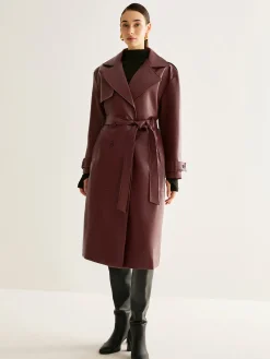 COMMENSE Windproof PU Leather Long Jacket* Outerwear|Jackets