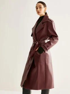 COMMENSE Windproof PU Leather Long Jacket* Outerwear|Jackets