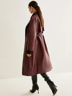 COMMENSE Windproof PU Leather Long Jacket* Outerwear|Jackets