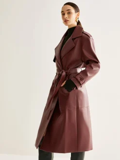COMMENSE Windproof PU Leather Long Jacket* Outerwear|Jackets