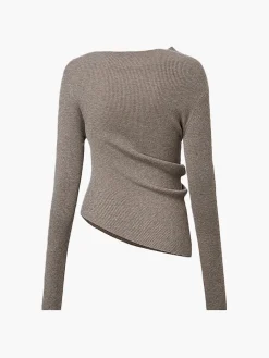 COMMENSE Wool-Blend Asymmetrical Sequins Knit Top* Knitwear|Matching Sets