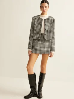 COMMENSE Wool-Blend Checked Blazer* Outerwear|Blazers