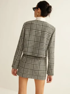 COMMENSE Wool-Blend Checked Mini Skirt* Skirts|Matching Sets