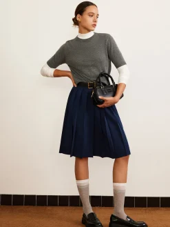 COMMENSE Wool-Blend Crew Neck Knit Top* Sweater Tops|Sweaters & Cardigans