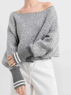 COMMENSE Wool-Blend Off Shoulder Sweater* Sweater Tops|Sweaters & Cardigans