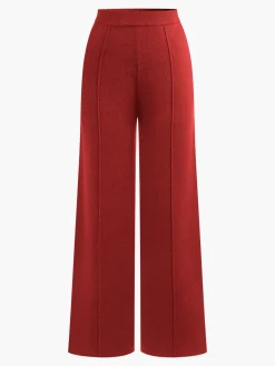 COMMENSE Wool-Blend Piping Pants* Pants|Knitwear