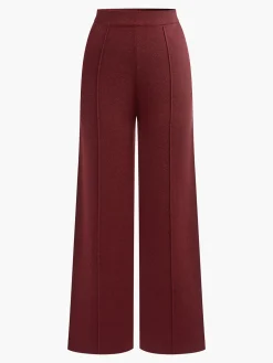 COMMENSE Wool-Blend Piping Pants* Pants|Knitwear