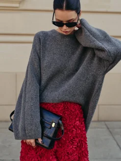 COMMENSE Wool-Blend Plain Pullover Sweater* Sweater Tops|Sweaters & Cardigans