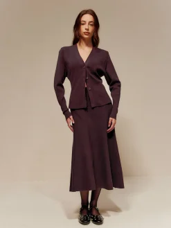 COMMENSE Wool-Blend Plain Sweater Skirt* Skirts