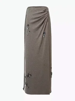 COMMENSE Wool-Blend Pleated Sequins Sweater Skirt* Knitwear|Matching Sets