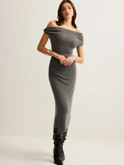 COMMENSE Wool-Blend Ruched Sweater Skirt Set* Sweater Tops|Skirts