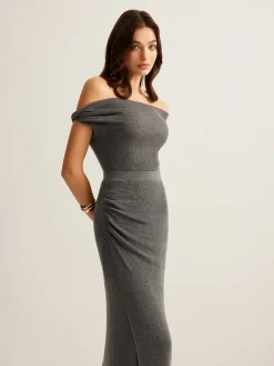 COMMENSE Wool-Blend Ruched Sweater Skirt Set* Sweater Tops|Skirts