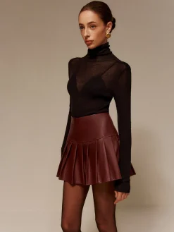 COMMENSE Wool-Blend Turtleneck Semi-Sheer Skinny Sweater* Sweater Tops|Sweaters & Cardigans