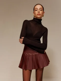 COMMENSE Wool-Blend Turtleneck Semi-Sheer Skinny Sweater* Sweater Tops|Sweaters & Cardigans