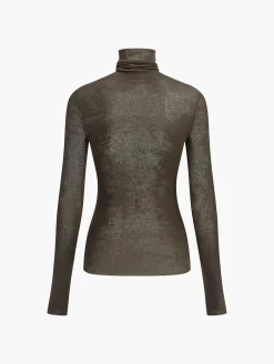 COMMENSE Wool-Blend Turtleneck Sheer Sweater* Sweater Tops|Sweaters & Cardigans