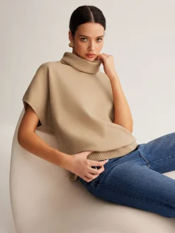 COMMENSE Wool-Blend Turtleneck Sweater Vest* Sweater Vests|Sweaters & Cardigans
