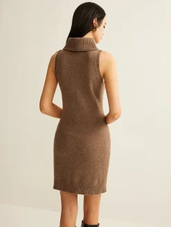 COMMENSE Wool-Blend Turtleneck Sweater Dress Without Belt* Sweater Dresses|Work Dresses