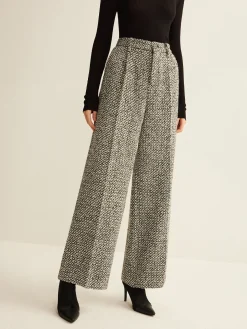 COMMENSE Wool-Blend Tweed Pants* Pants|Bottoms