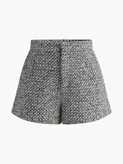 COMMENSE Wool-Blend Tweed Pockets Shorts* Shorts|Bottoms