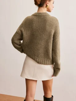 COMMENSE Wool-Blend Twist Shift Sweater* Sweater Tops|Sweaters & Cardigans