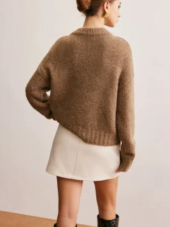 COMMENSE Wool-Blend Twist Shift Sweater* Sweater Tops|Sweaters & Cardigans