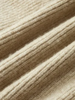 COMMENSE Zipper Pluffy Knit Outerwear* Sweater Tops|Outerwear